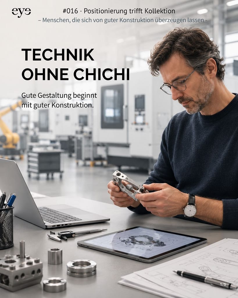 Mann in einem modernen Produktionsraum mit Werkteil in den Händen