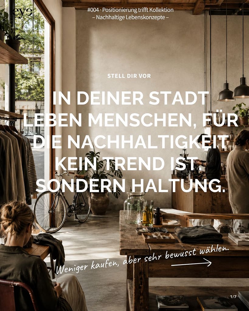 Einblick in einen Concept-Store mit nachhaltigen Produkten